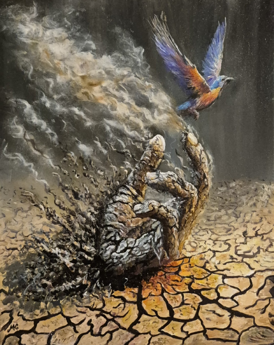 8.%20Klasterka%20Melinda F%C5%91nix%20mad%C3%A1r olaj%20akril%20al%C3%A1fest%C3%A9s%2040x50 - ValdorArt