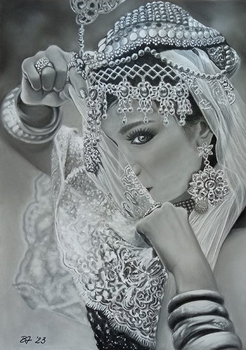 BariczAnita pasztell 30x40 Aishah - ValdorArt