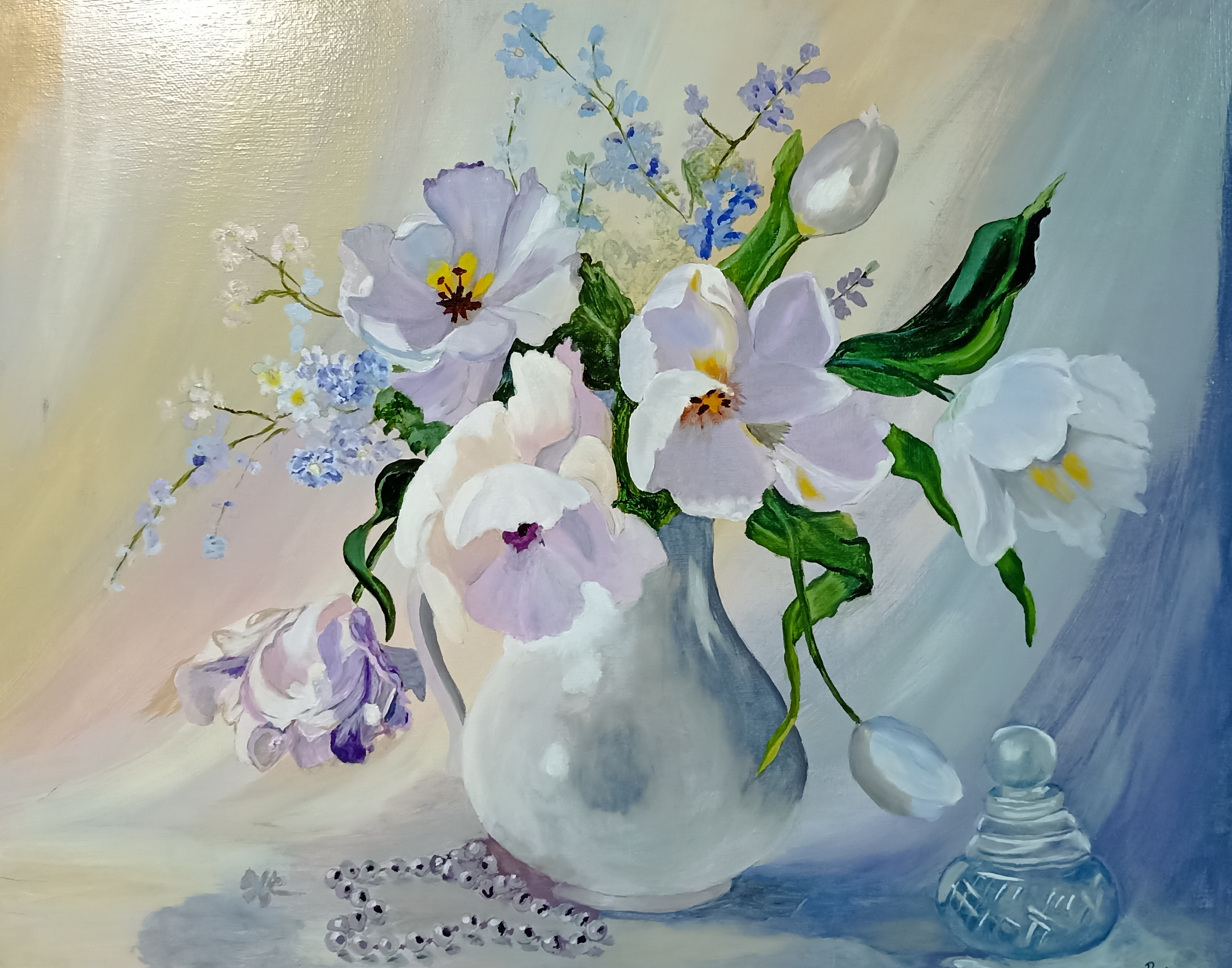 Berna%CC%81thne%CC%81%20Simonek%20Ilona Tavaszi%20szello%CC%8B 40%20x%2050 va%CC%81szon olaj.jpeg.jpeg - ValdorArt