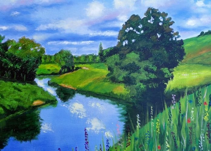 nyari tajkep a folyoparton valdor art - ValdorArt