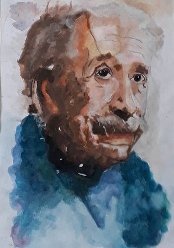 portre festmeny akvarellfestekkel valdor art - ValdorArt