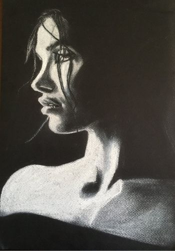 titokzatos hogy portrerajz inverz technikaval valdor art - ValdorArt
