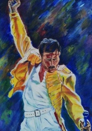 akril freddie mercury - ValdorArt