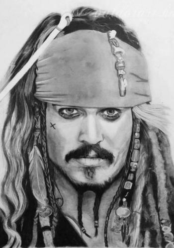grafit ceruza johnny depp - ValdorArt