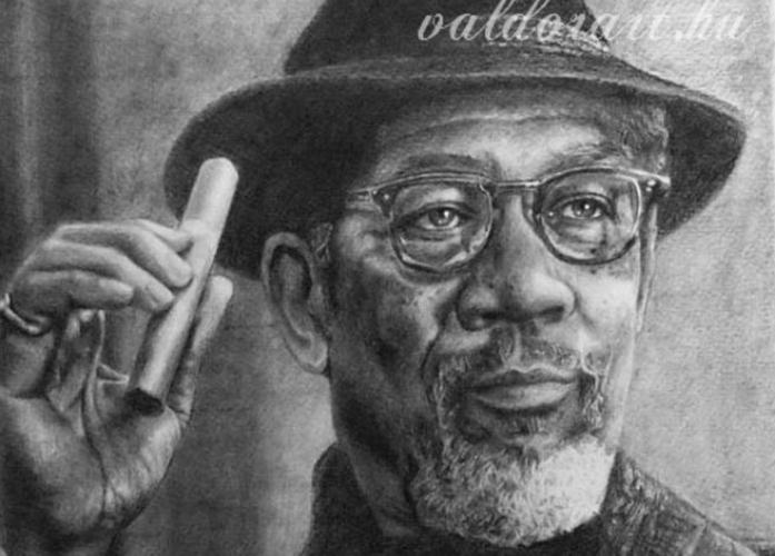 grafit ceruza morgan freeman - ValdorArt
