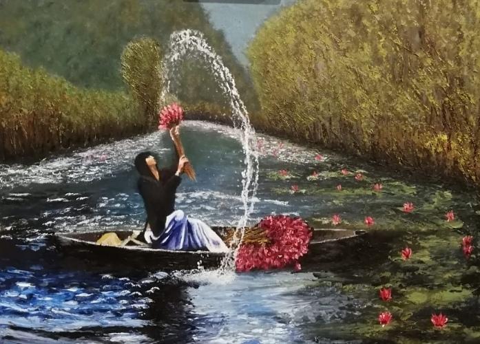 olaj festmeny gondolazo holgy - ValdorArt