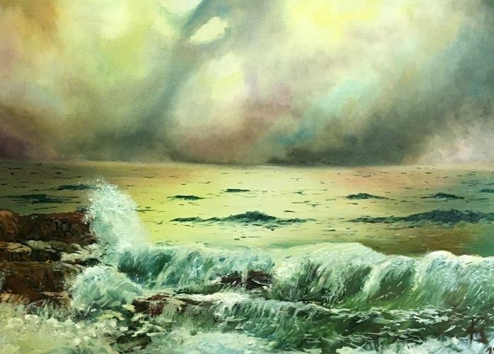 olaj festmeny hullamzas - ValdorArt