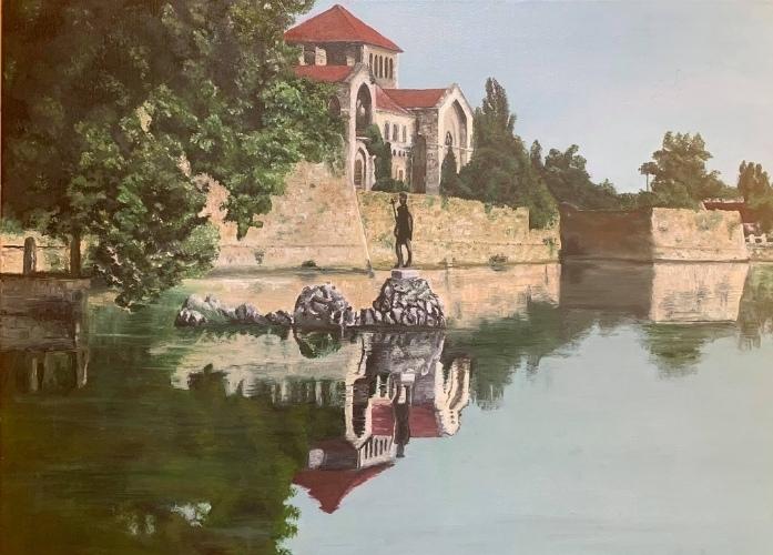 olaj festmeny tukrozodo villa - ValdorArt