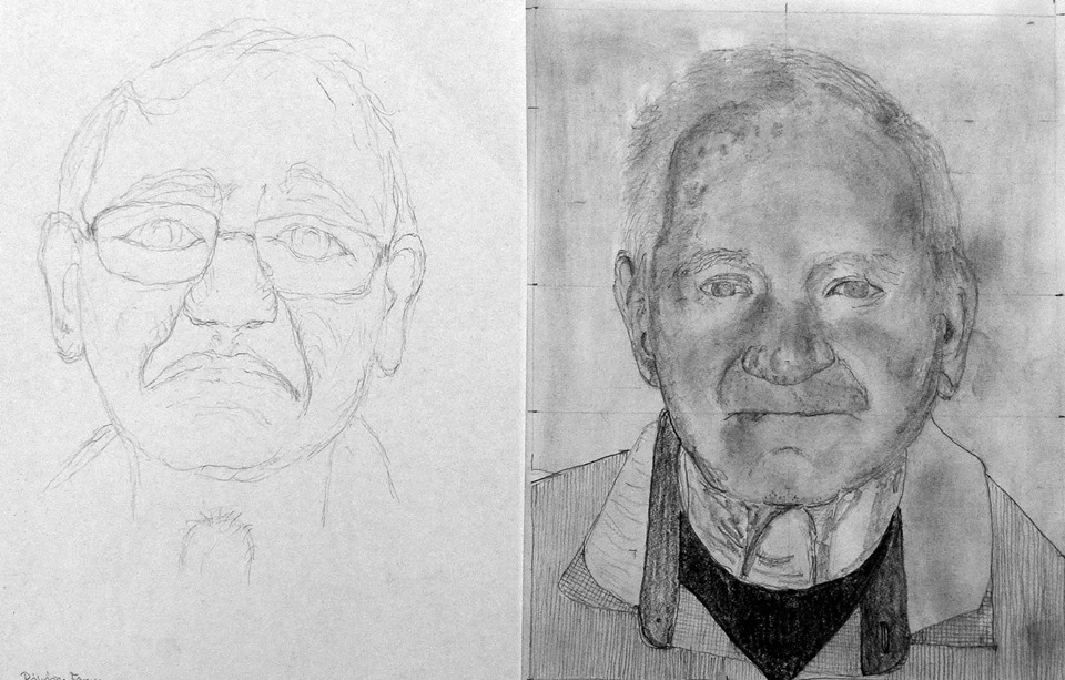 Jobb agyféltkés rajztanfolyamunkon készült rajzok