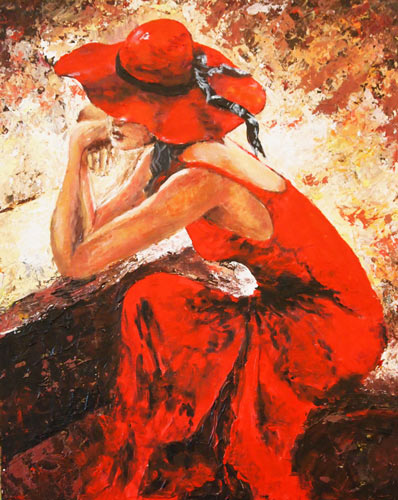 női portré festmény