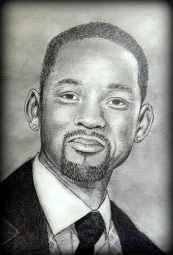 halado grafitrajz portre rajzolas nagyitva will smith 0 - ValdorArt