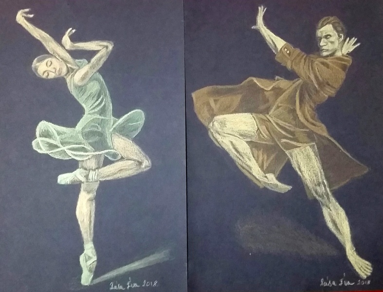 Rása Éva pasztell képei