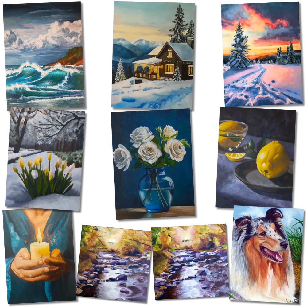 őszi-tájkép-festés